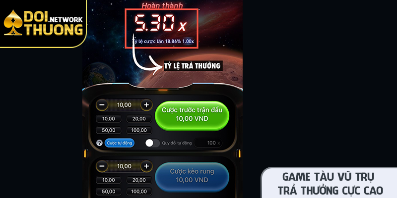 Tỷ lệ trả thưởng sẽ tăng theo quãng đường tàu bay, đỉnh điểm có thể lên tới x100 lần